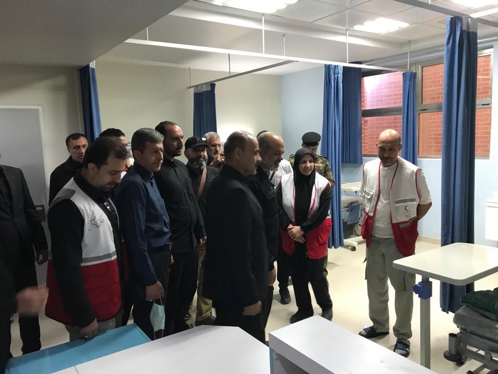 بازدید وزیر کشور از بیمارستان امام علی(ع) هلال‌احمر در نجف/ صدور مجوز فعالیت متخصصان ایرانی در بیمارستان در دستور کار است